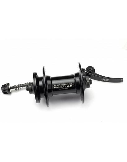 Втулка передня Novatec D471SBT 32 отвори промислові підшипники під диск чорний