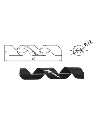 Захист рами Alligator від тертя рубашок Spiral (4/5 мм) чорний