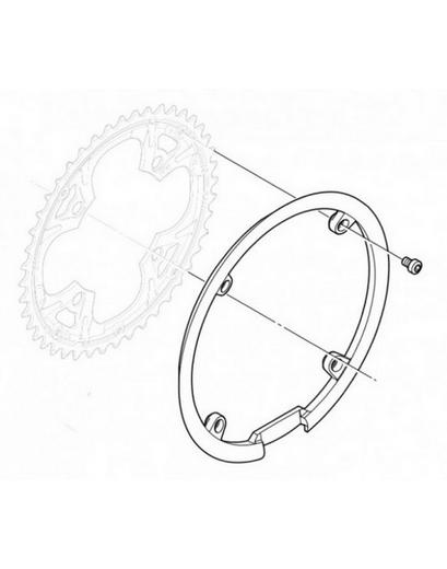 Захист зірочок шатунів Shimano Alivio FC-M430 Chain Guard чорний, під 44 зуба