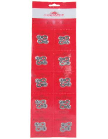 Замок ланцюга SunRace CNQ87 Silver, 8/7 швидкостей