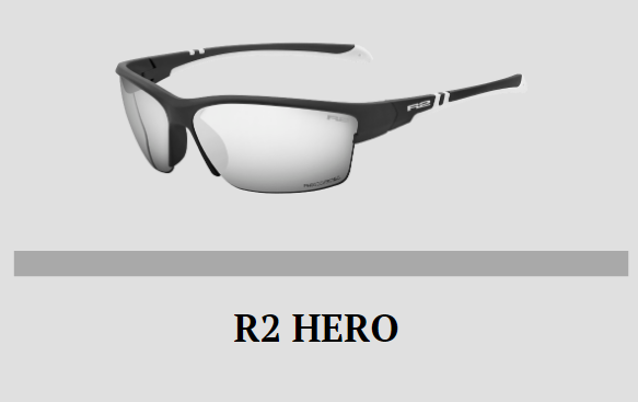 Окуляри R2 HERO оправа matt black, white фотохромні лінзи grey (CAT. 0-3) купити в Україні