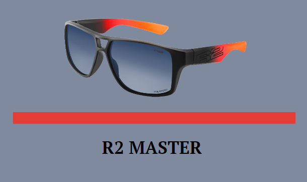 Окуляри R2 MASTER оправа matt black, red, orange лінзи grey Polarized купити в Україні