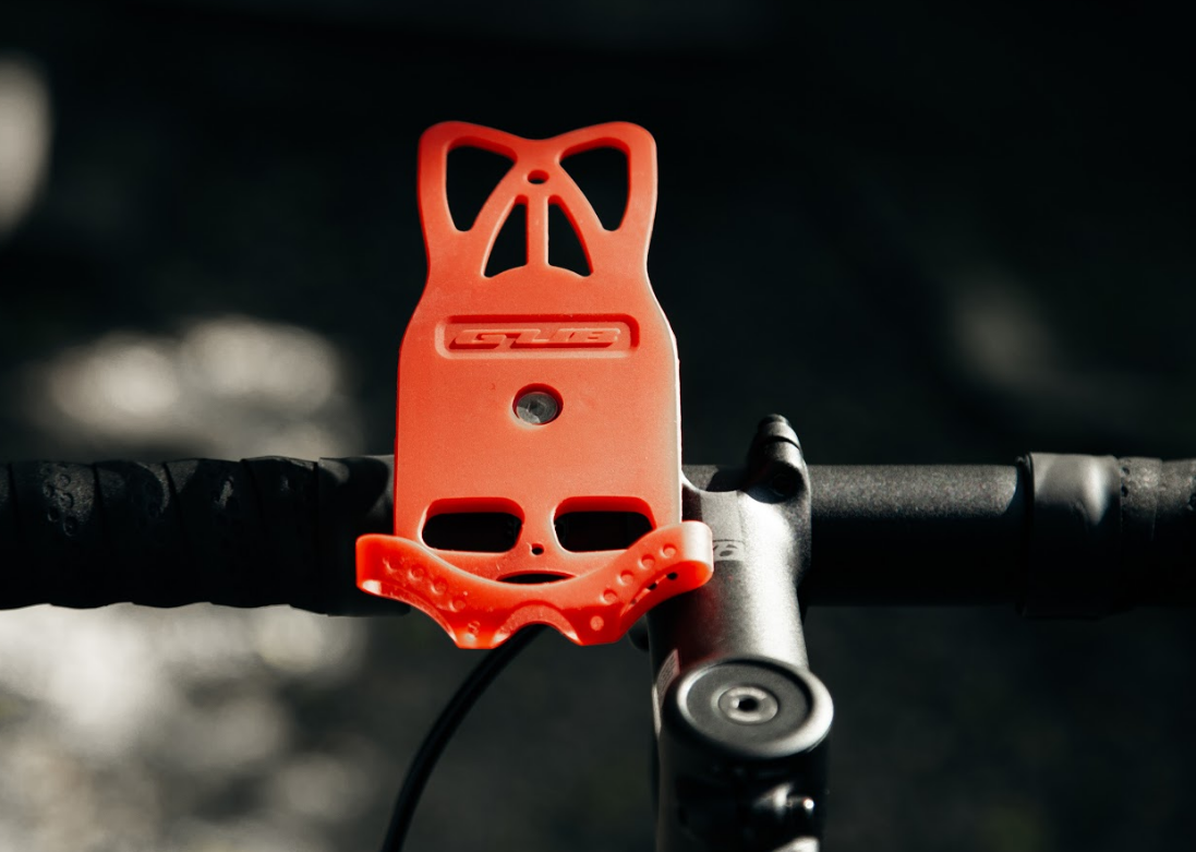силіконове кріплення для телефона на велосипед, Тримач гаджета GUB P8 на кермо силіконовий з алюмінієвою основою